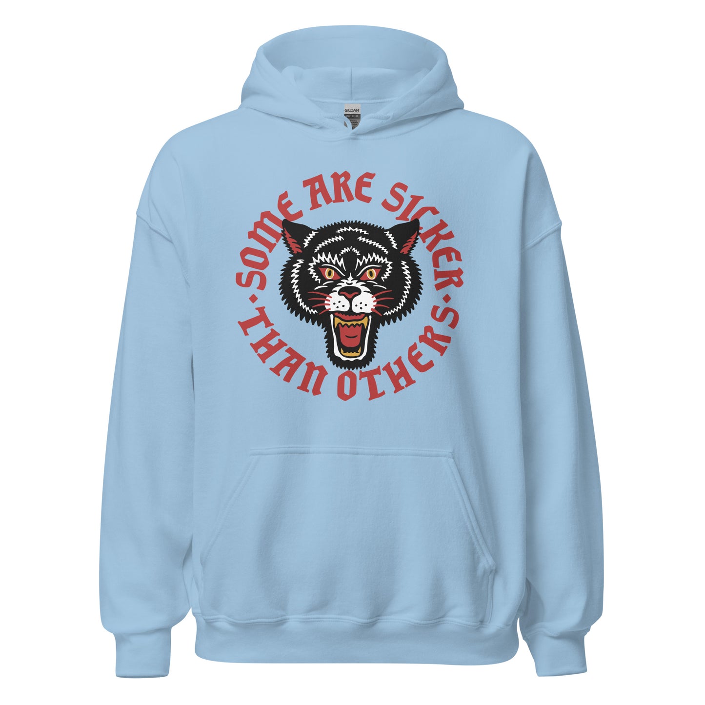 AA hoodie with Some Are Sicker Than Others wording, 12-step recovery hoodie for meetings
