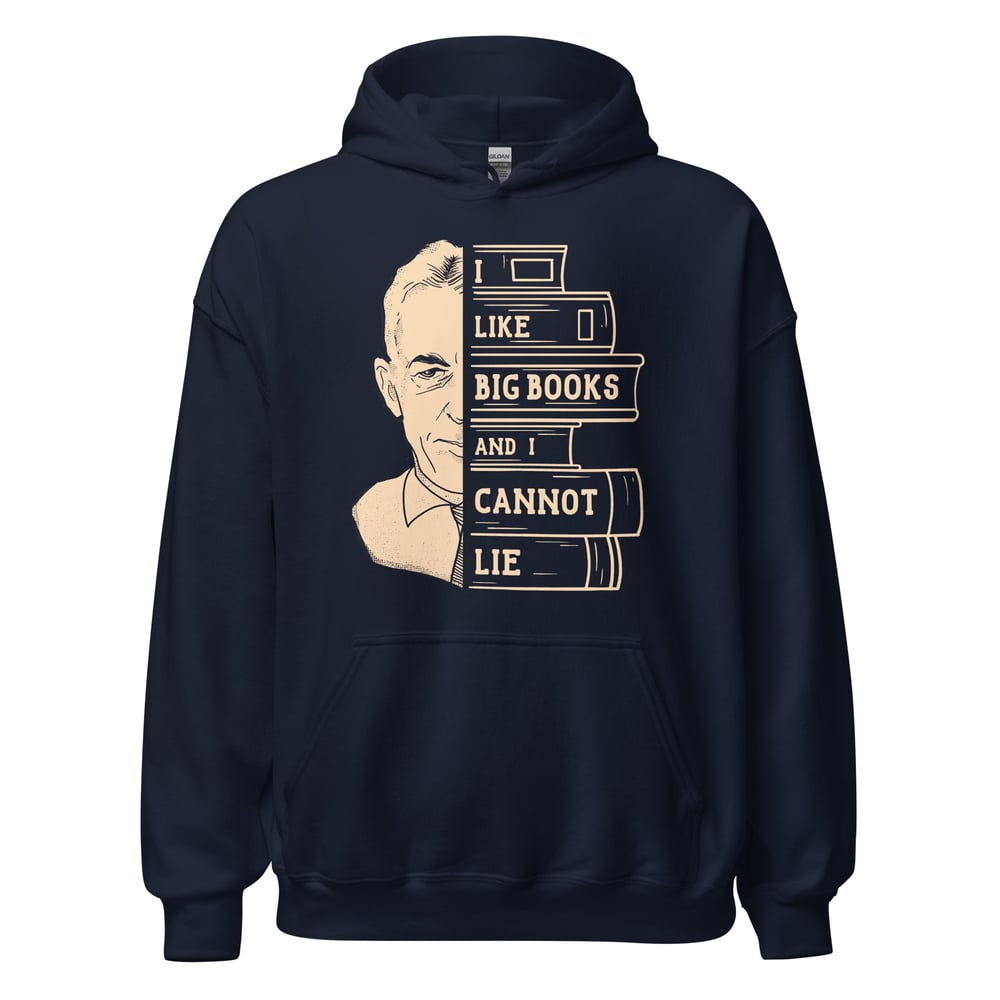 I Like Big Books sobriety hoodie for AA meetings, NA shirts, and recovery clothing.