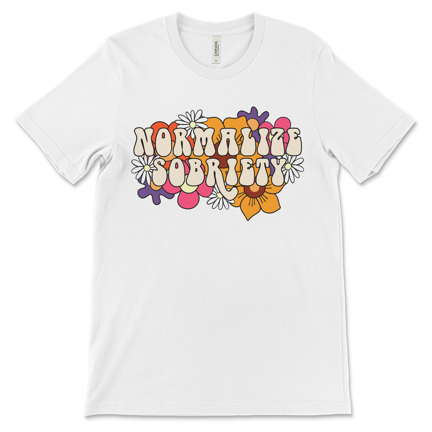 aa tshirt, na tshirt and recovery tshirt that says normalize sobriety