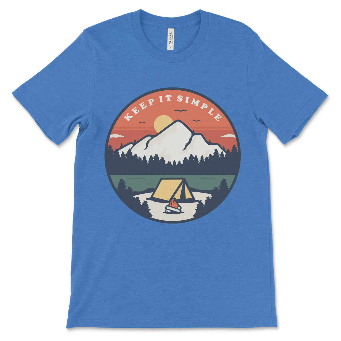 Recovery clothing with Keep It Simple phrase, Alcoholics Anonymous shirt for meetings and anniversaries
