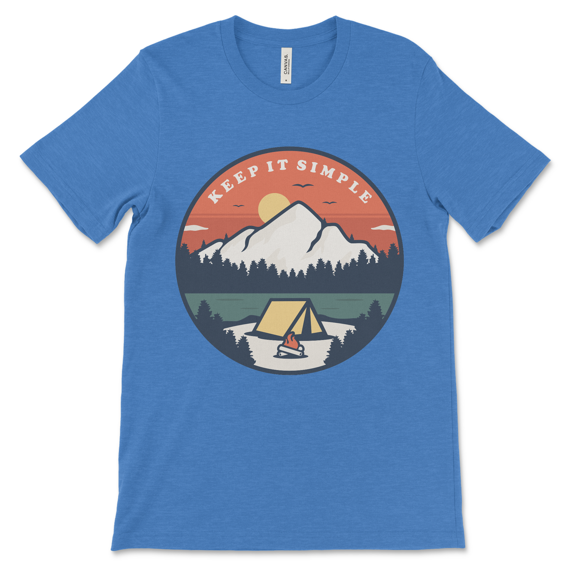 Recovery clothing with Keep It Simple phrase, Alcoholics Anonymous shirt for meetings and anniversaries
