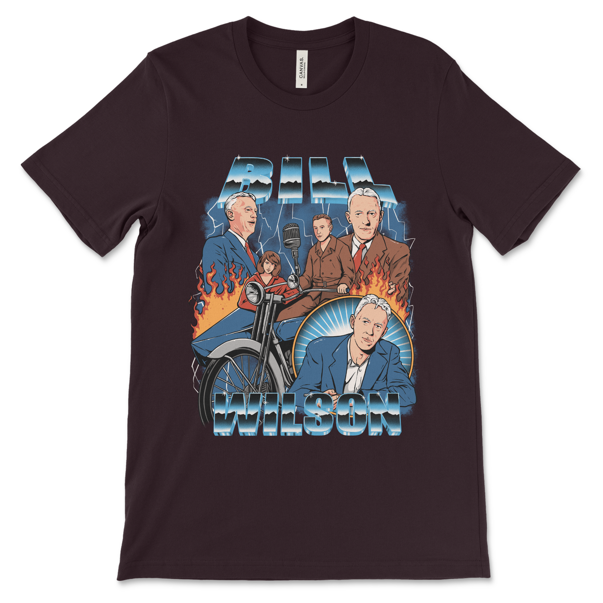 Funny Bill W. recovery shirt, AA apparel and sober anniversary gift idea.
