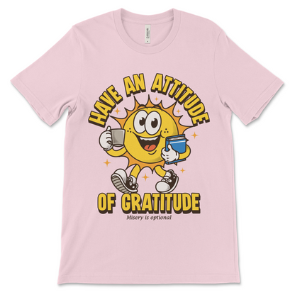 recovery shirt with gratitude slogan, AA apparel and NA gift idea.