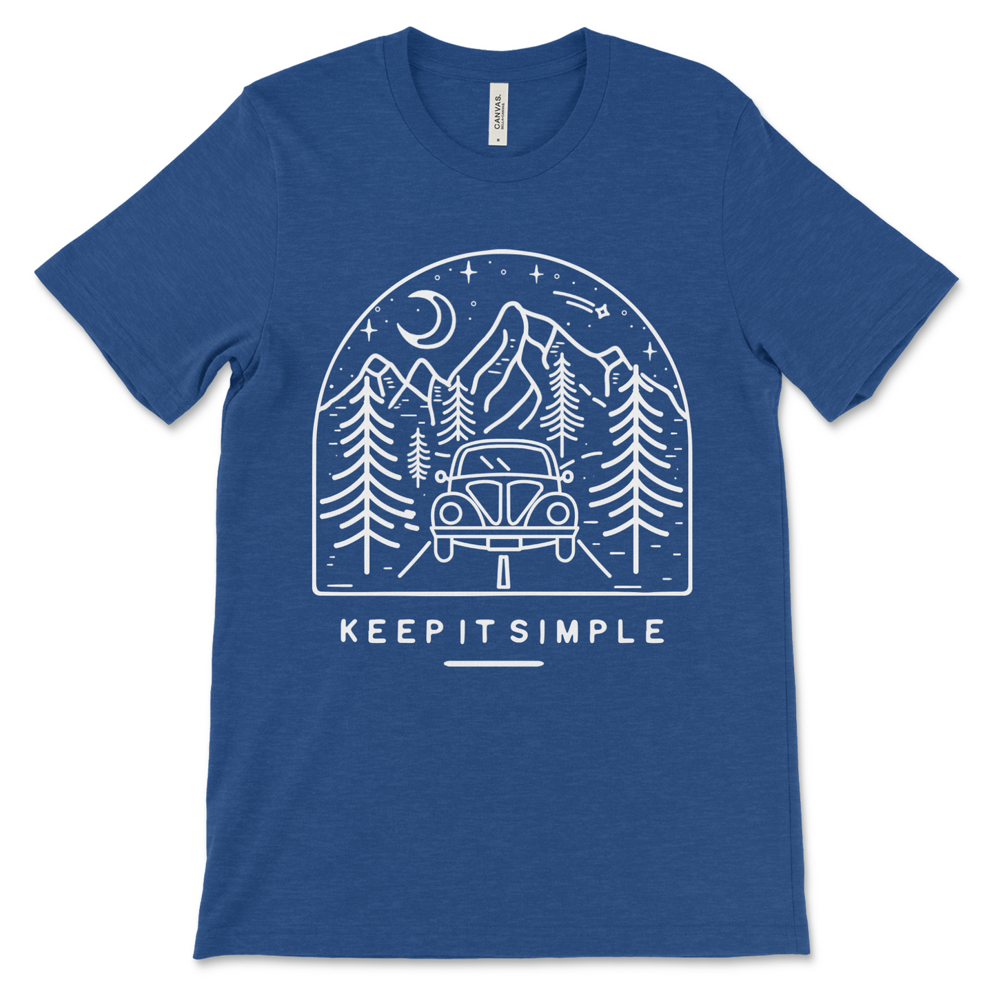 Keep It Simple sobriety shirt, recovery clothing and AA inspired gift for sober birthdays.
