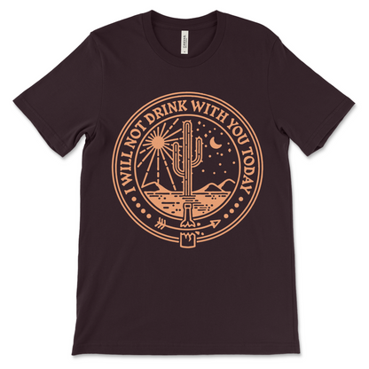 AA shirt with IWNDWYT text, a piece of addiction recovery clothing and sober apparel for anyone living a clean lifestyle.