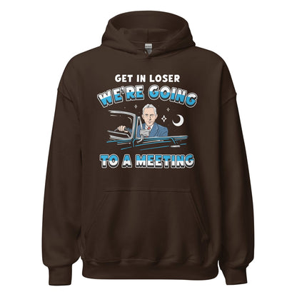 Recovery hoodie with a meme-inspired design for people in AA, ideal for sober anniversaries and bill Wilson fans.