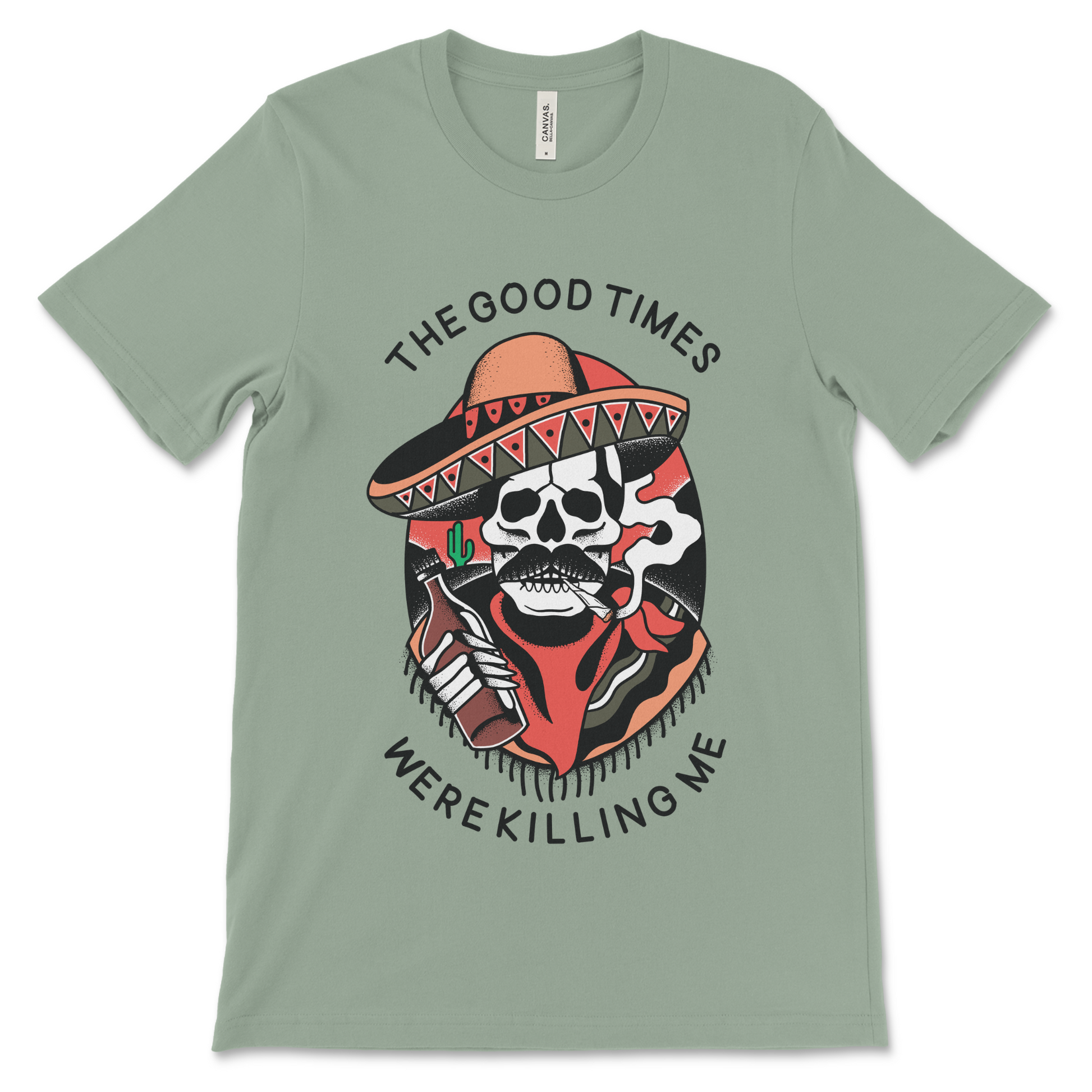 The Good Times Were Killing Me recovery shirt, AA sobriety clothing and NA apparel.
