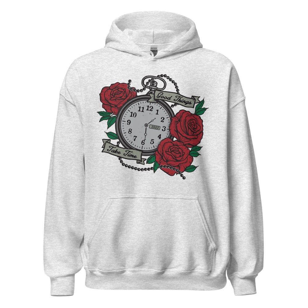 Recovery hoodie with clean date option, sobriety apparel for sober gift, Good Things Take Time recovery clothing hoodie