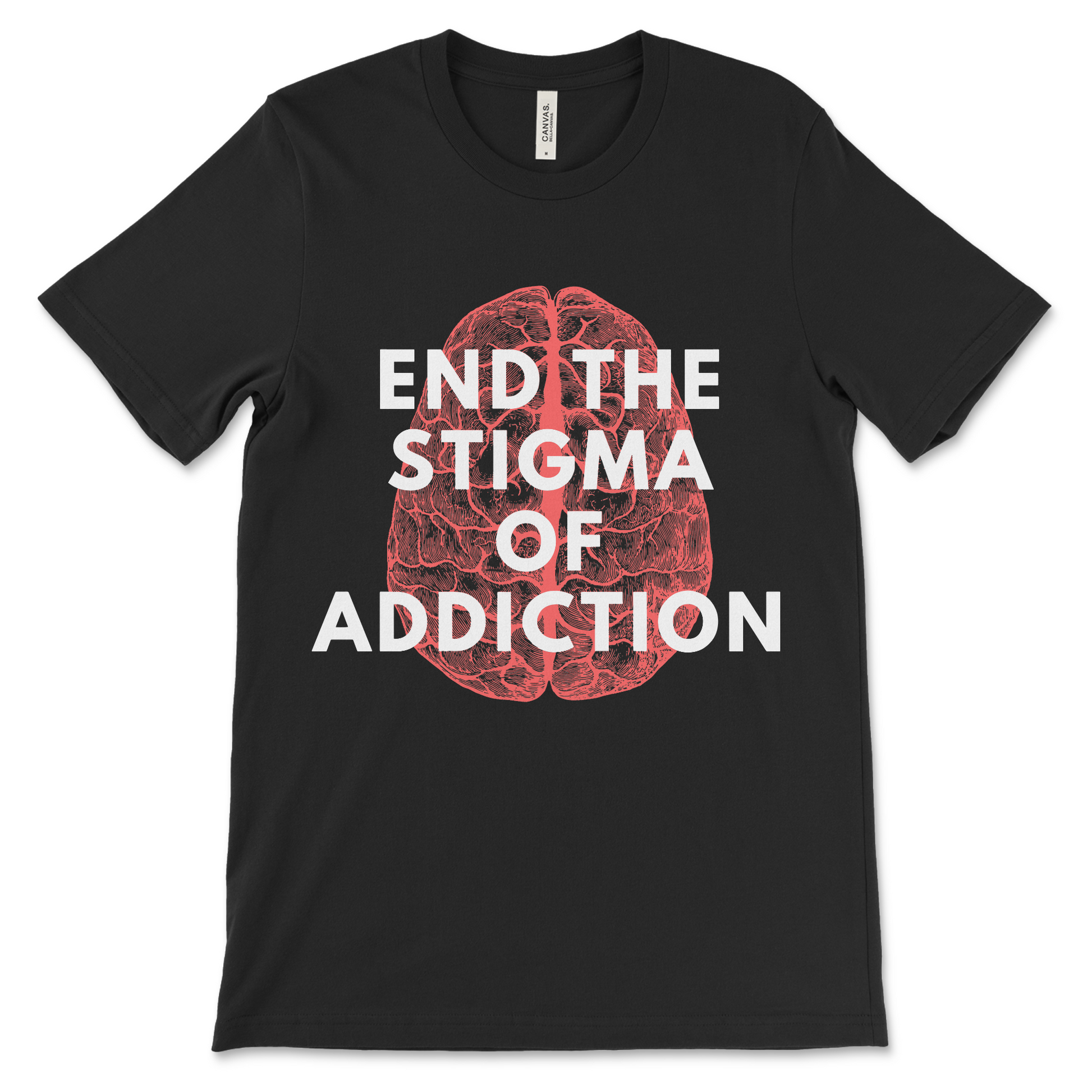End the Stigma of Addiction sobriety shirt, NA apparel and recovery clothing gift.
