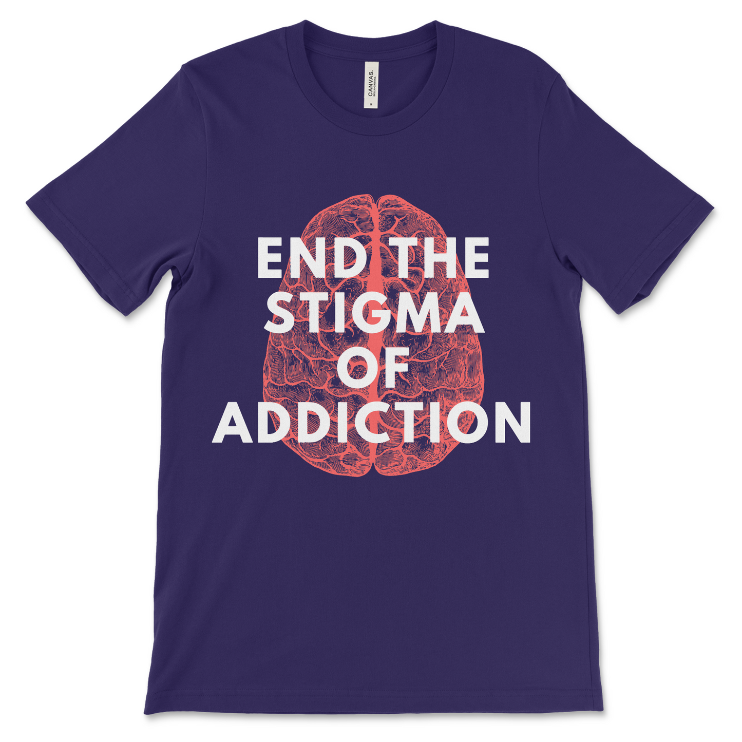 Recovery shirt with awareness message, sobriety clothing and NA recovery gift shirt.

