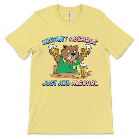 Instant Asshole Just Add Alcohol recovery shirt, funny AA shirt for sobriety and addiction recovery
