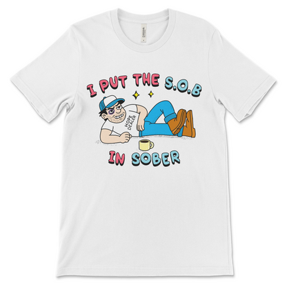 Sobriety shirt for 12 step meetings and sober anniversaries, funny recovery clothing