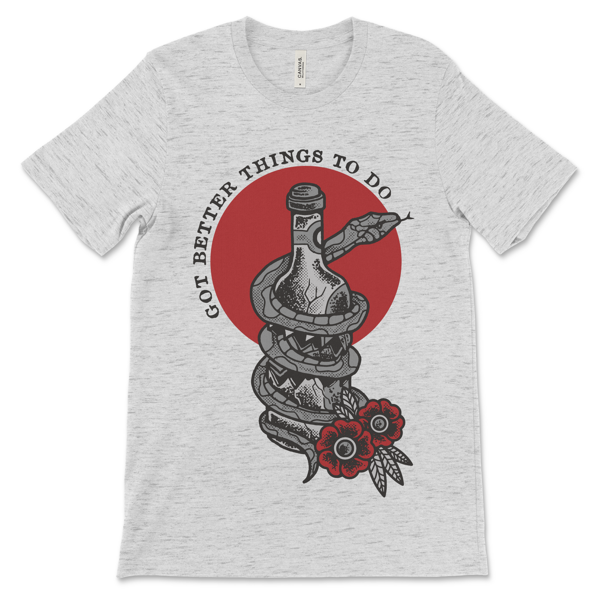 AA shirt featuring Got Better Things To Do design, recovery clothing for sober lifestyle and rehab graduates
