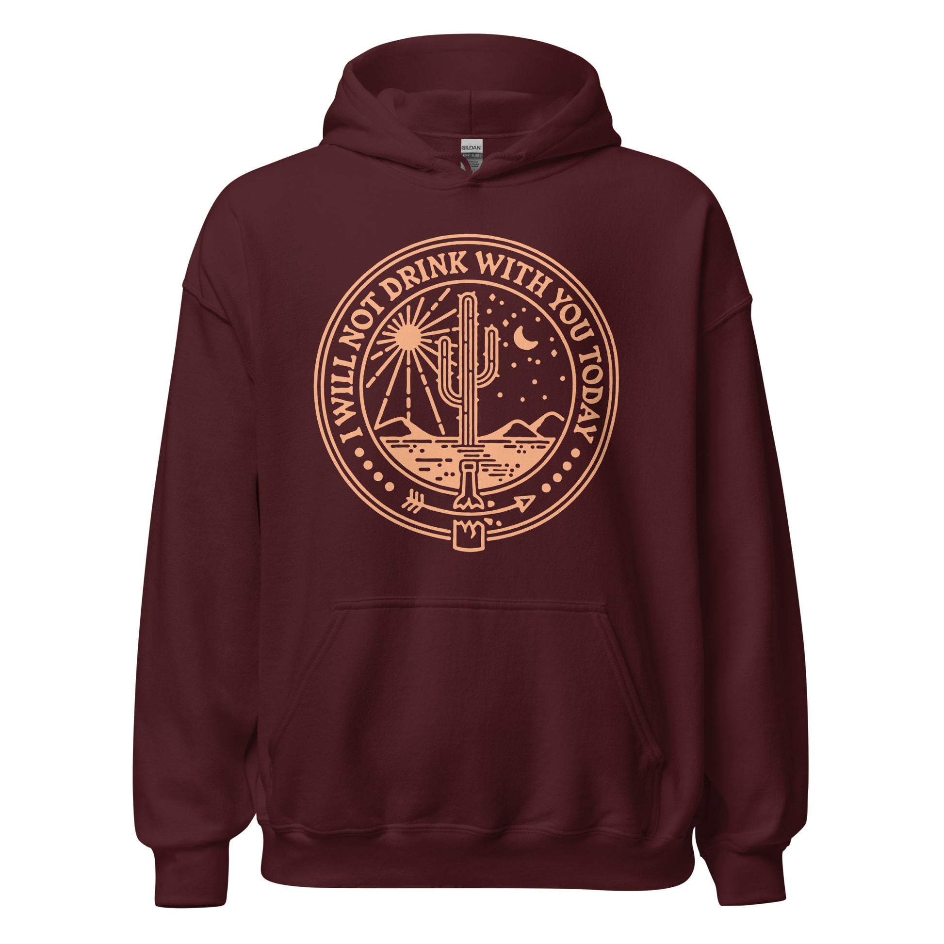 Alcoholics Anonymous hoodie with anti drinking slogan, recovery clothing for addiction support groups
