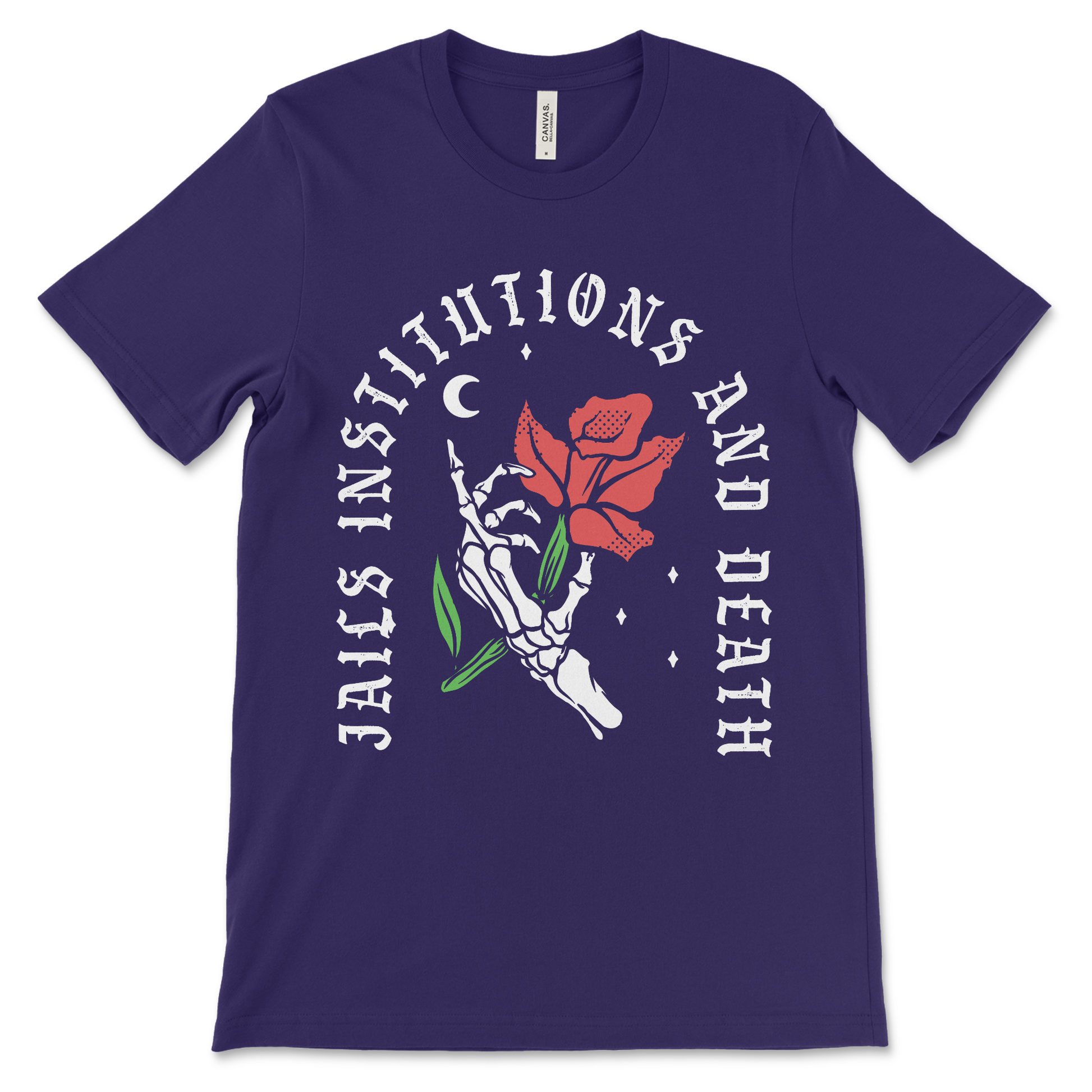 Addiction recovery shirt with Jails Institutions and Death message, AA and NA apparel for meetings
