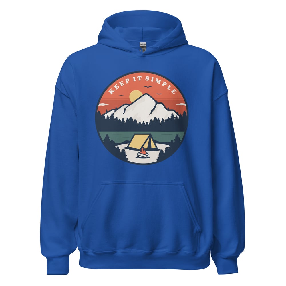 Inspirational sobriety hoodie for AA and NA members, Keep It Simple recovery gift apparel.
