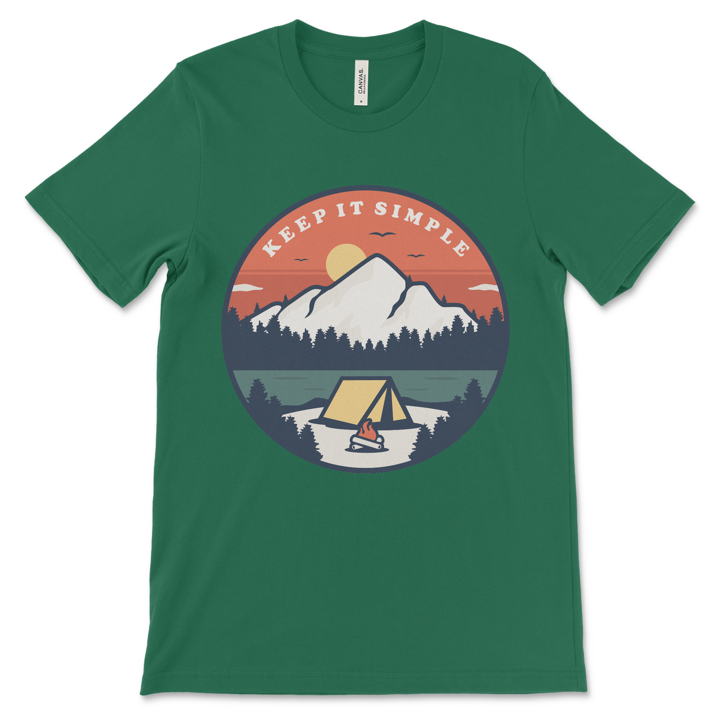 Keep It Simple NA shirt and AA shirt, sobriety apparel for people practicing stepwork and supporting recovery
