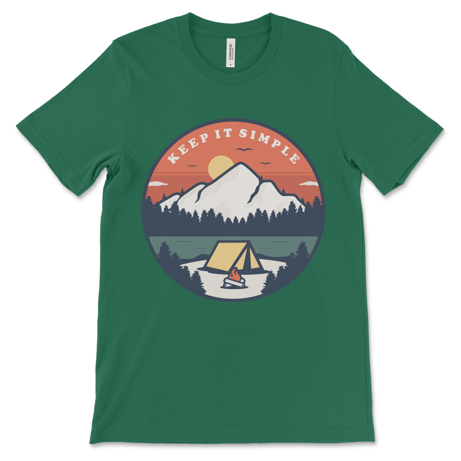 Keep It Simple NA shirt and AA shirt, sobriety apparel for people practicing stepwork and supporting recovery
