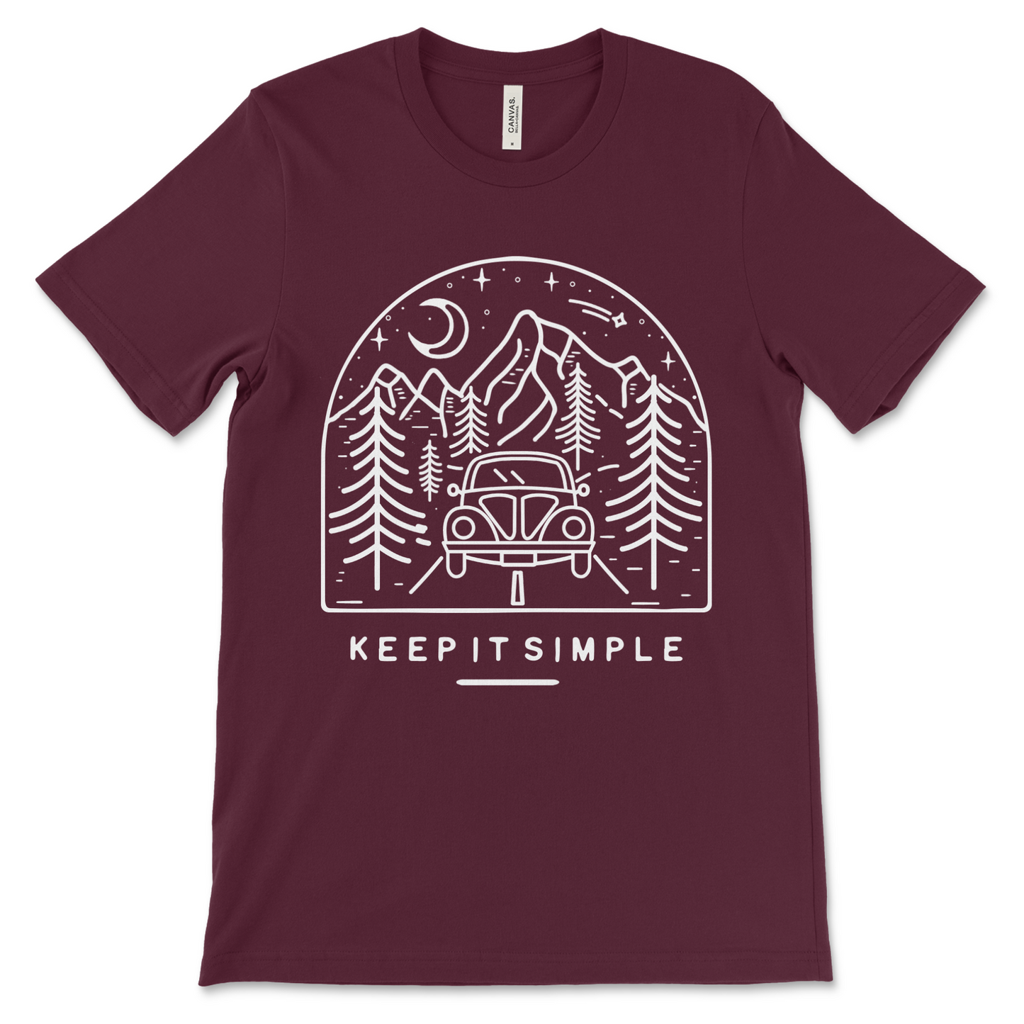 Keep It Simple recovery shirt, addiction recovery apparel and sobriety gift shirt.
