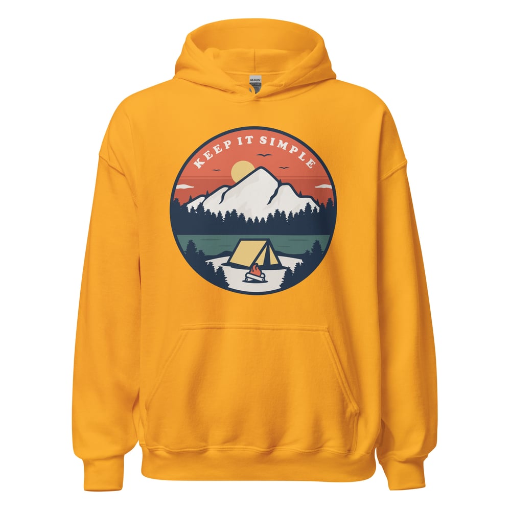 Recovery slogan hoodie with Keep It Simple design, recovery clothing and NA recovery gift.
