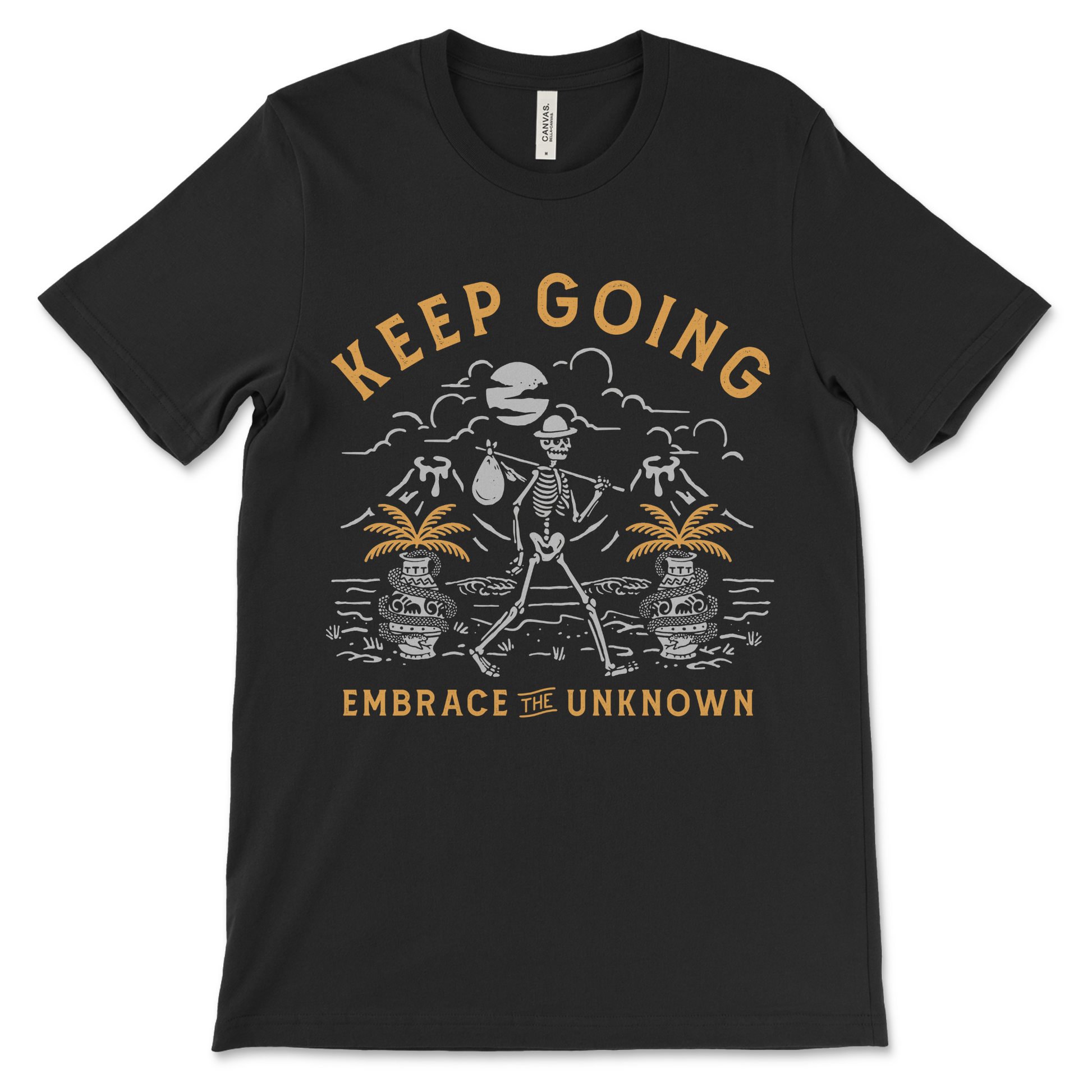 Keep Going Embrace the Unknown recovery shirt, AA shirt and NA shirt for mental health and sobriety support
