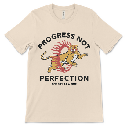 Recovery shirt with progress not perfection slogan AA shirt NA shirt