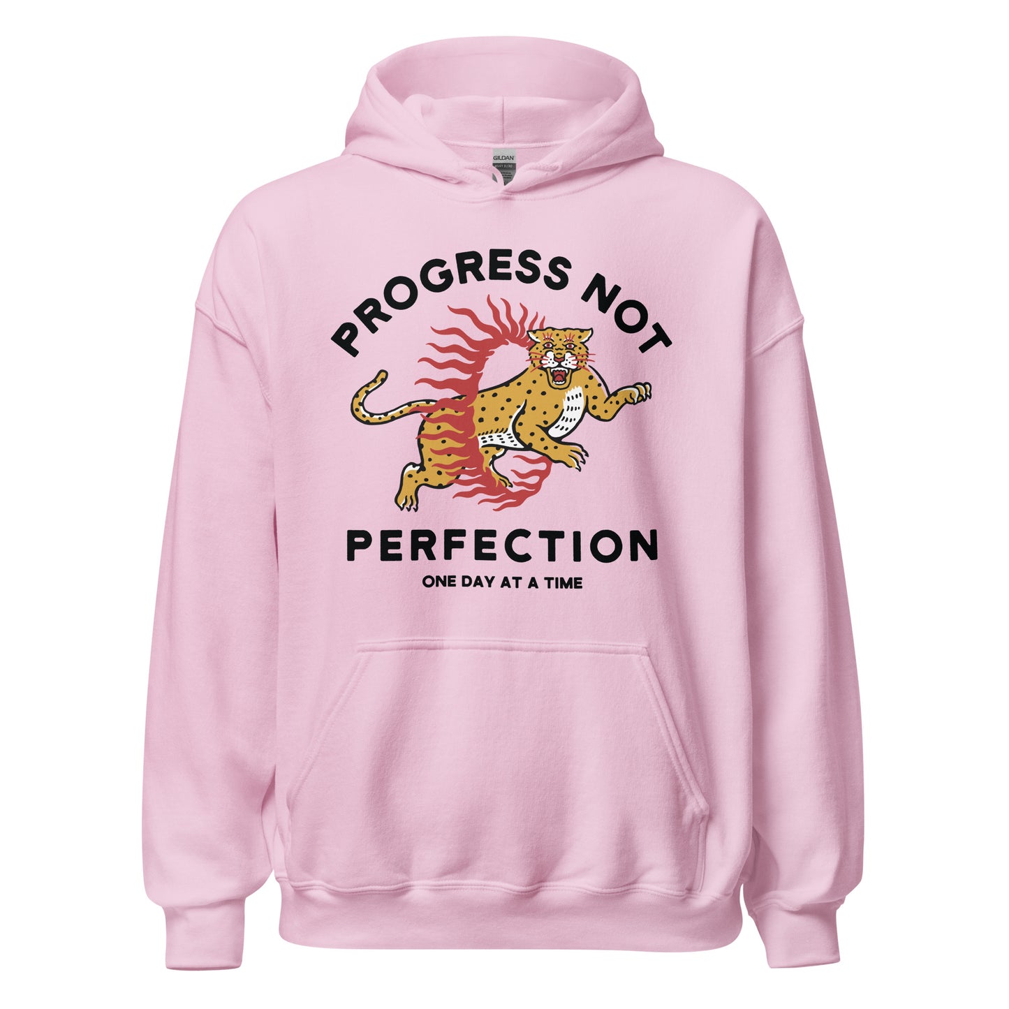 Progress Not Perfection recovery clothing, sobriety hoodie and sweatshirt for 12-step programs