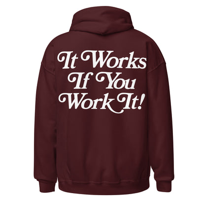 Addiction recovery hoodie with vintage style lettering, AA shirt and NA hoodie for fellowship members
