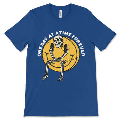 Alcoholics Anonymous shirt with humor, a sarcastic twist on the One Day at a Time motto, great sober gift for recovery friends
