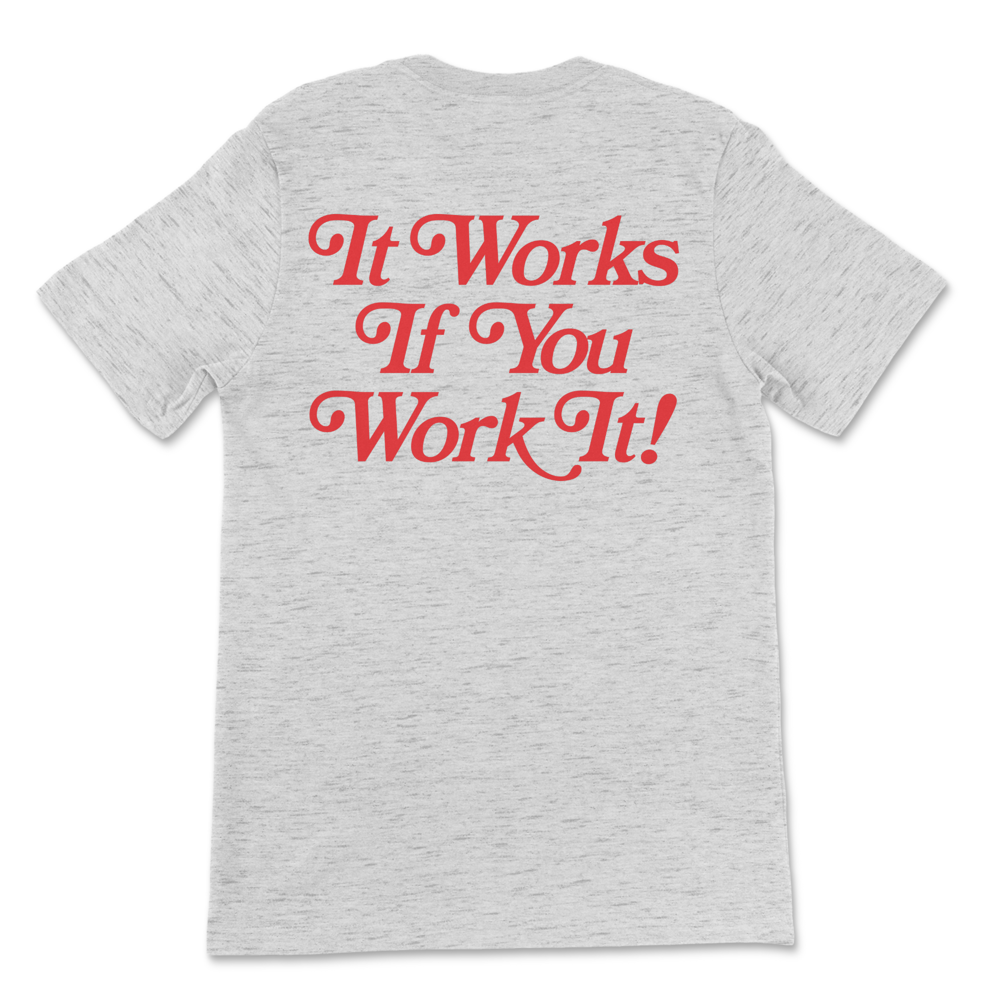 AA and NA recovery shirt with Keep Coming Back slogan, sobriety apparel for meetings.
