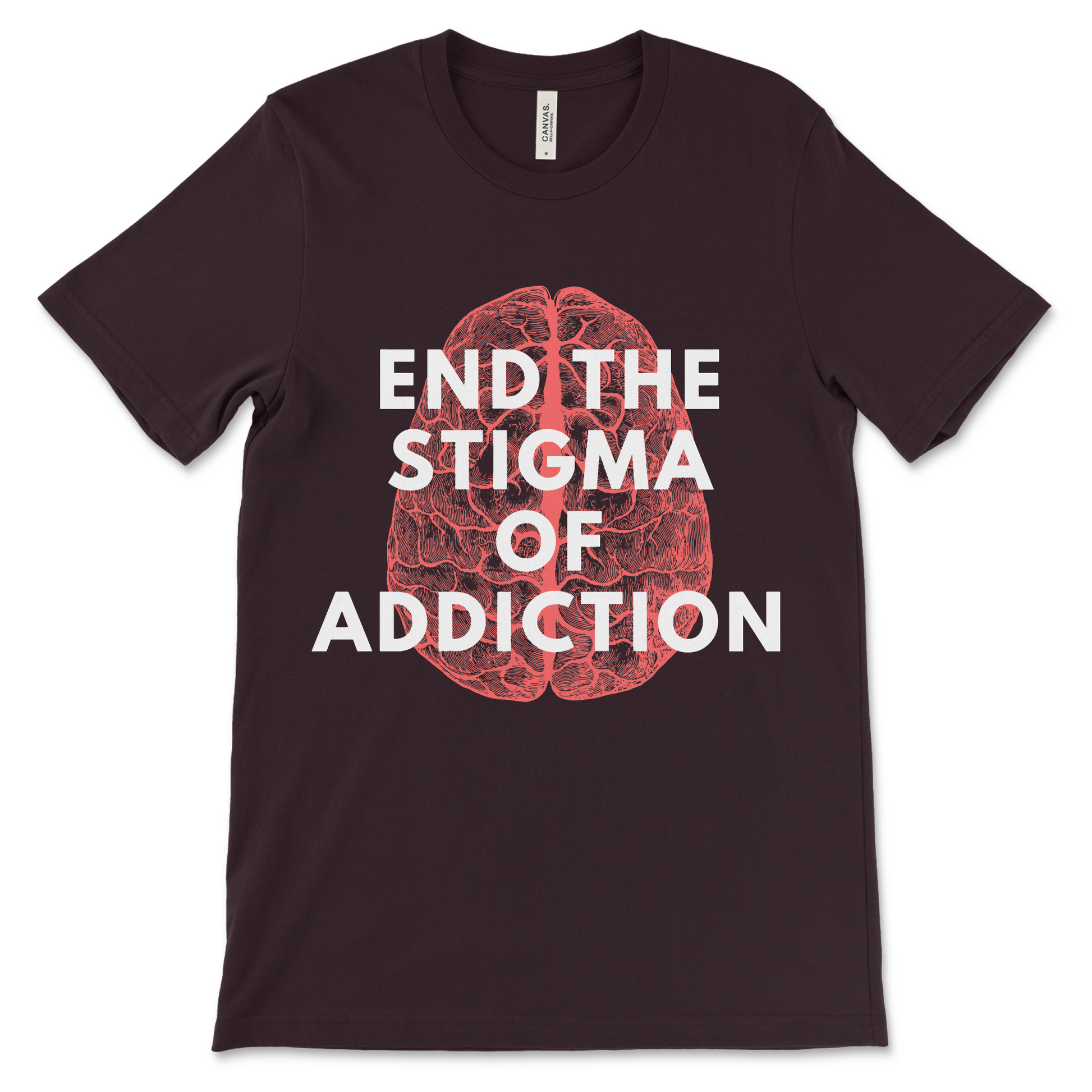 Sobriety shirt for recovery support, End the Stigma of Addiction NA clothing and narcotics anonymous gift.