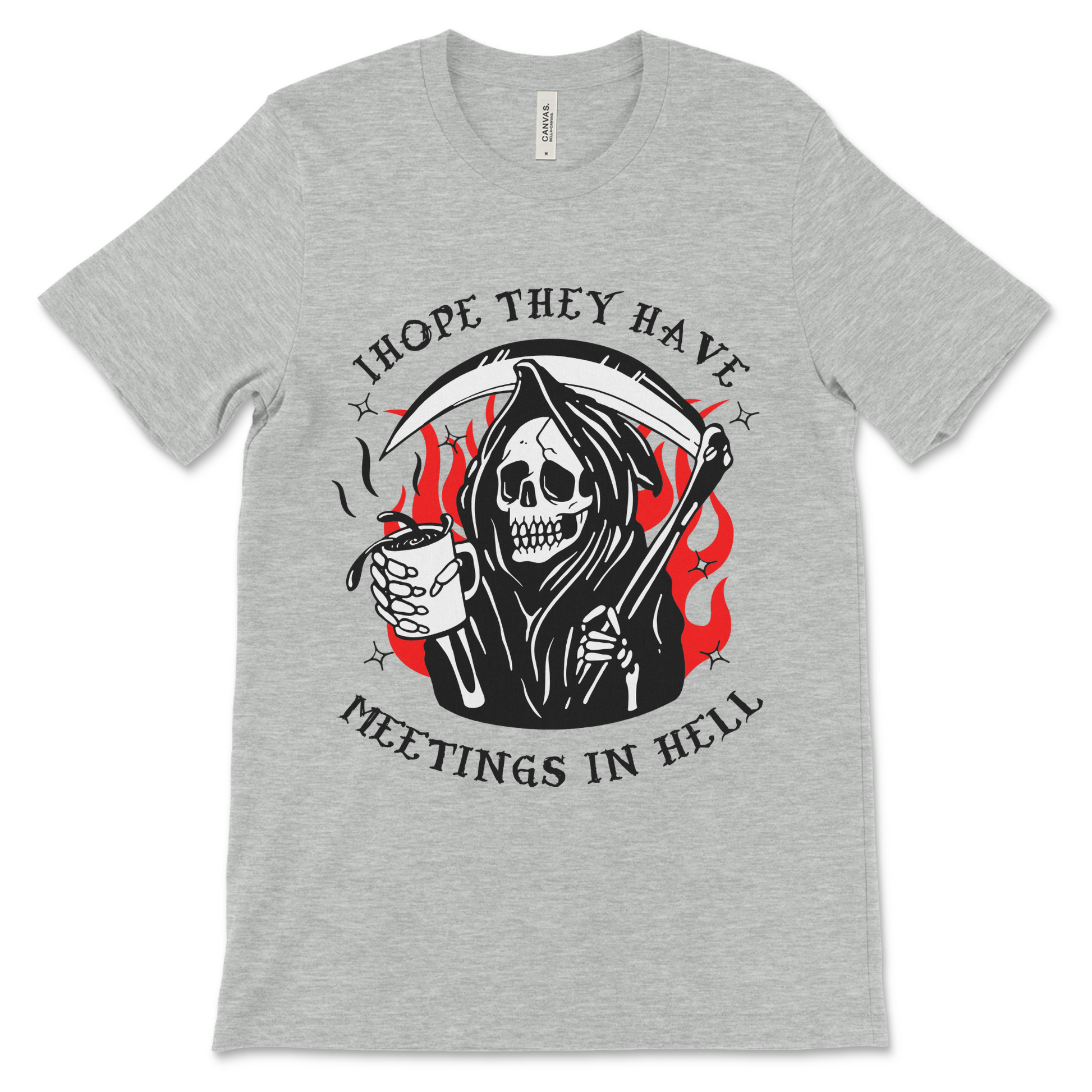Hope They Have Meetings in Hell 12-step meeting shirt, unique sobriety gift for Alcoholics Anonymous or Narcotics Anonymous friends
