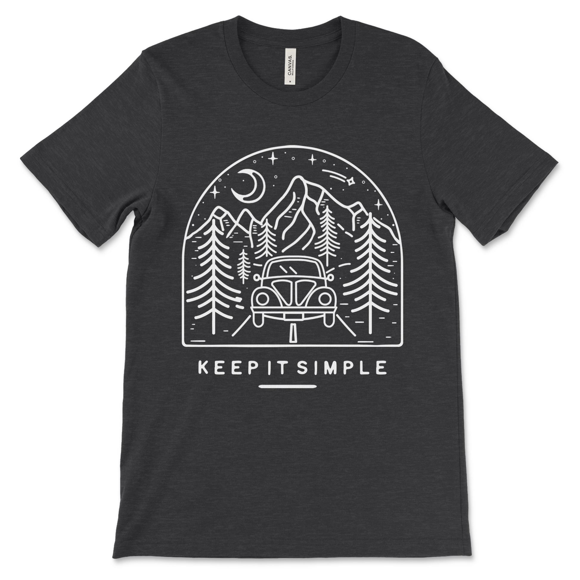Sobriety shirt with Keep It Simple design, recovery apparel and recovery gift.
