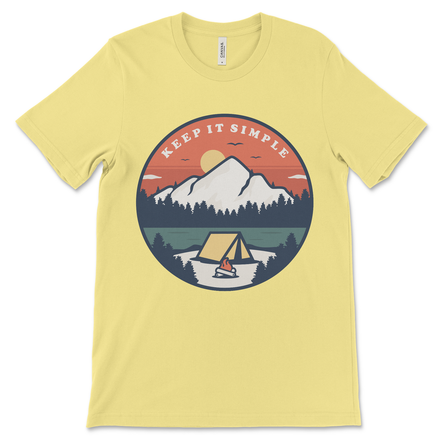 Keep It Simple recovery tee, thoughtful sobriety gift for sponsors, sponsees, and 12-step fellowship friends
