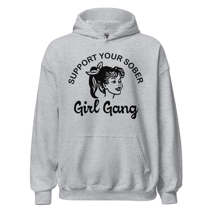 Women’s recovery hoodie with positive sobriety message