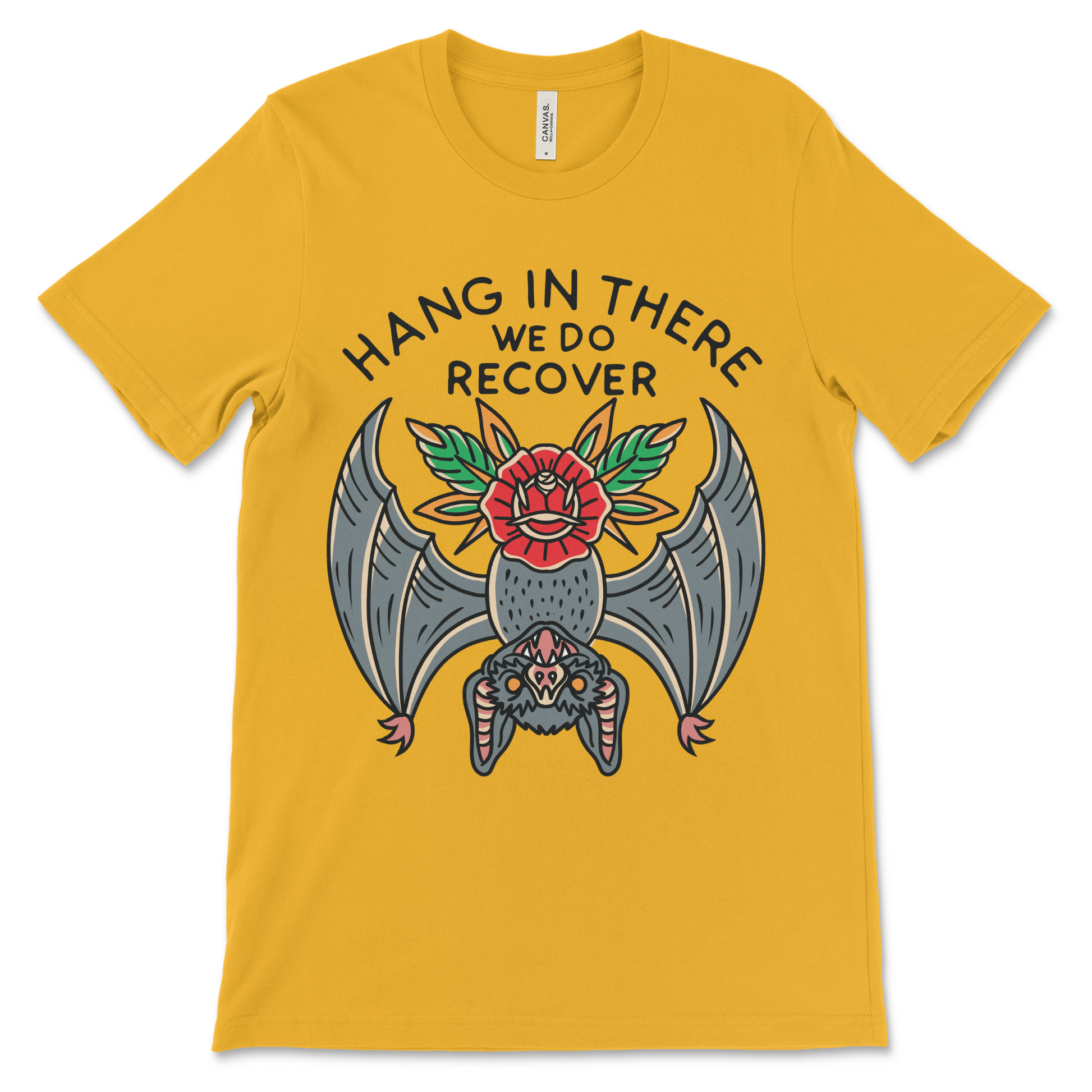 Recovery shirt in tattoo style, AA clothing and NA gift for people in sobriety.
