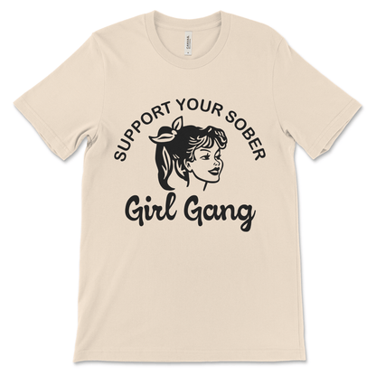 Stylish sobriety shirt for women in recovery, AA gift and everyday sober clothing.
